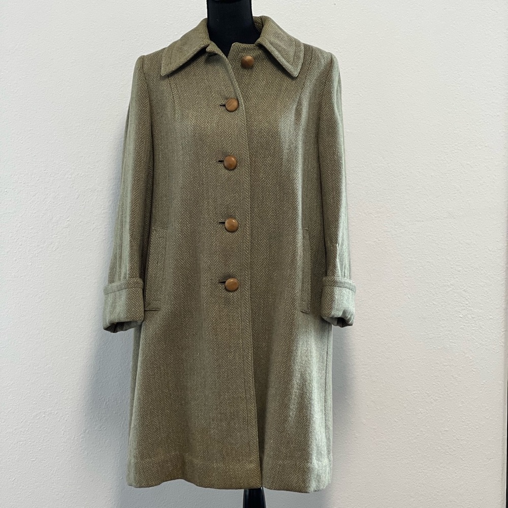 Vintage Harris Tweed Wool Coat